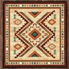 Angel Fire Tan Rug - 8 Ft. Square