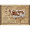 Bigger in Texas Framed Canvas