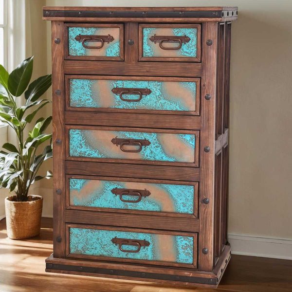 Turquoise Patina Chest