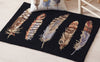 Twilight Feathers Hooked Wool Rug