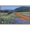 Red, White and Blue Hill Framed Canvas