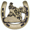 Riding Cowboy in Horseshoe Knobs - Set of 2