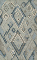 Frontier Fusion Blue Rug - 8 x 10
