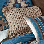 Taupe Knitted Pillow