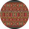Star Eagle Terracotta Rug - 8 Ft. Round