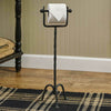 Twisted Iron Standing Toilet Paper Holder