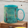 Watercolor Feathers Mugs - Set of 4