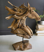Driftwood Mustang Sculpture