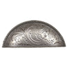 Engraved Flower Cup Cabinet Pulls - Set of 2 - Oil Rubbed Bronze - CLEARANCE