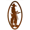 Pistol Cowboy Cameo Metal Wall Art