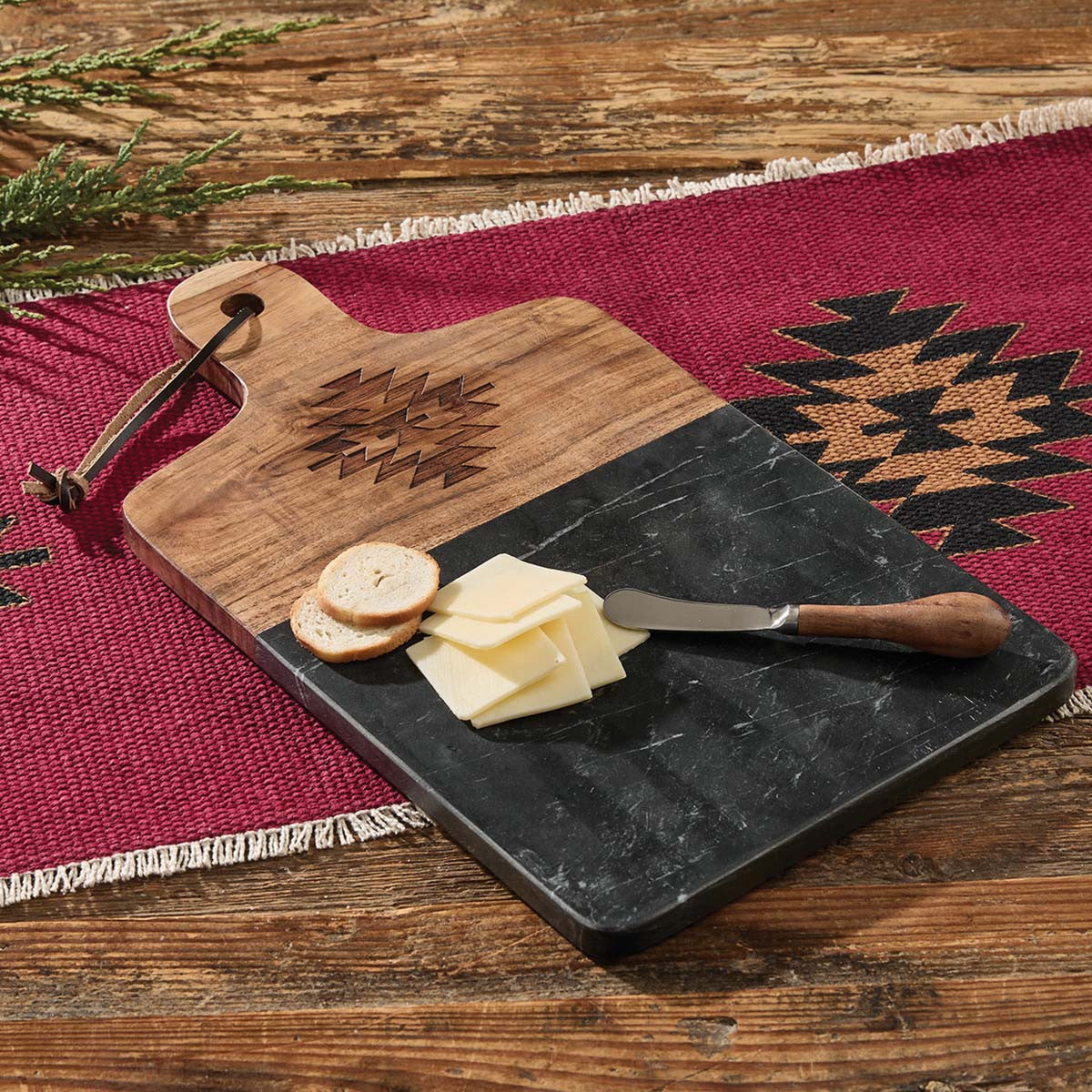 Sunrise Southwest Cutting Board with Spreader