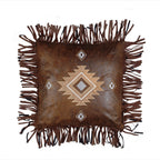 Fringed Diamond Pillow
