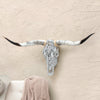 Authentic Longhorn Skull with Platinum Glass
