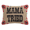 Western Mama Hooked Pillow