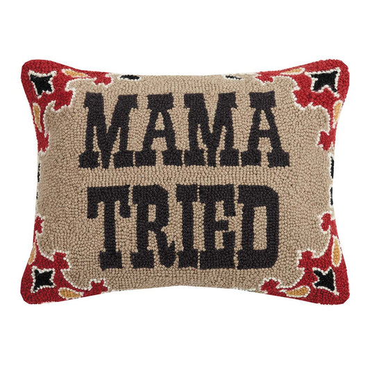 Western Mama Hooked Pillow