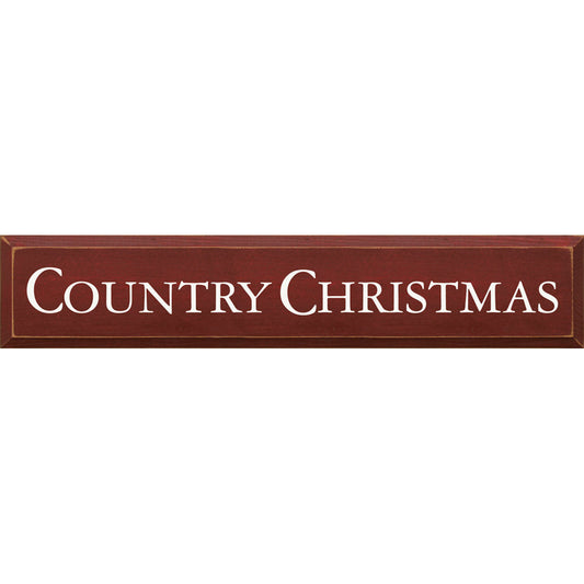 Country Christmas Wood Sign