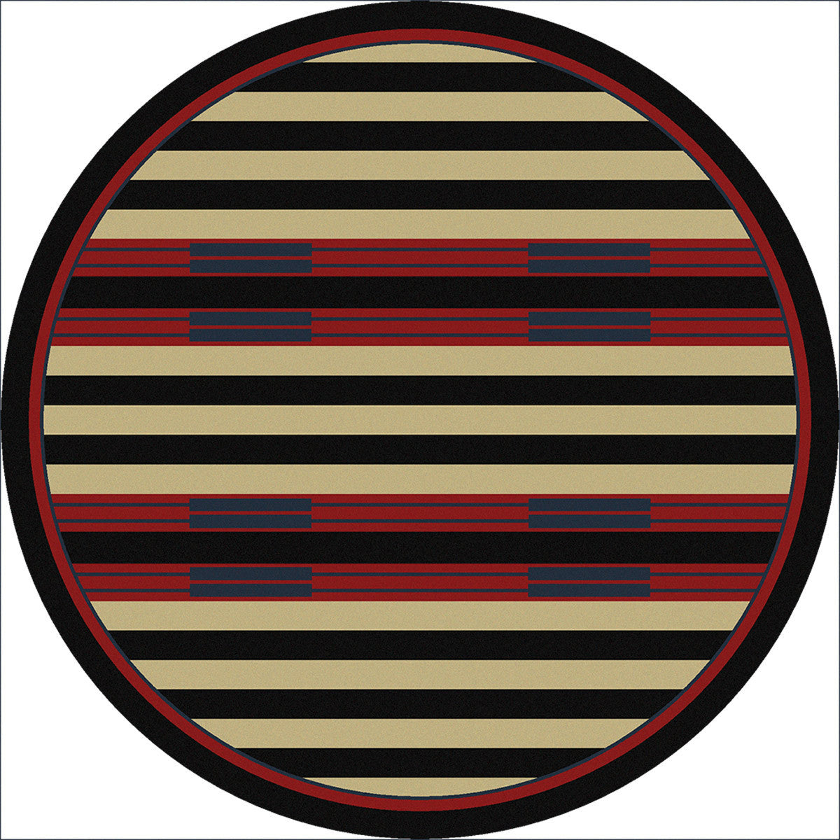 Chief Stripe Rug - 8 Ft. Round