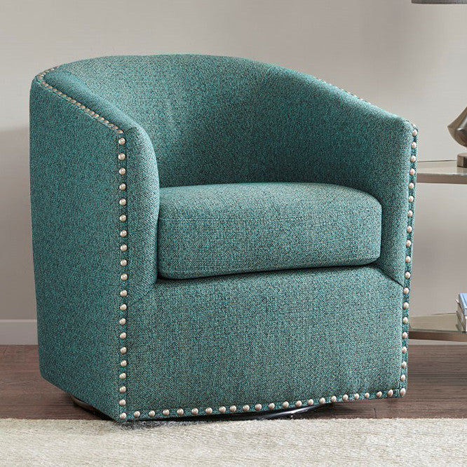 Colton Swivel Chair - Teal