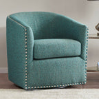 Colton Swivel Chair - Teal