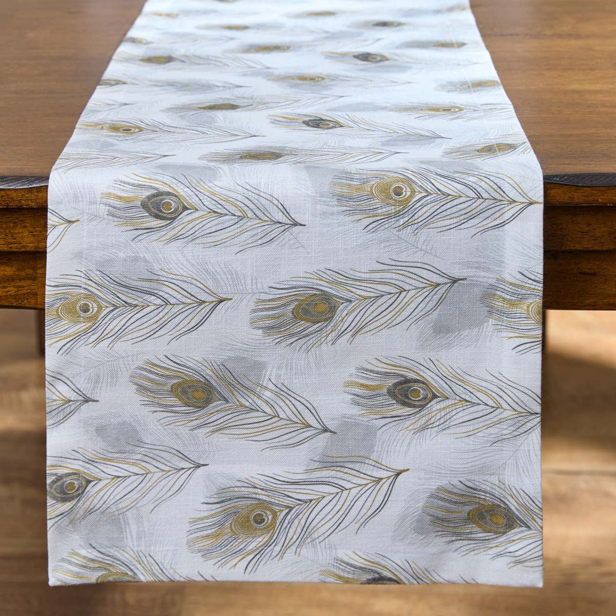 Falling Plumes Table Runner - 54 Inch