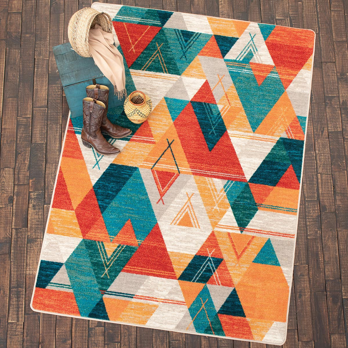 Mosaic Tepee Rug - 8 Ft. Round