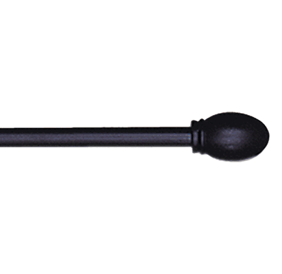 Petite Oval Rod in Black Finish