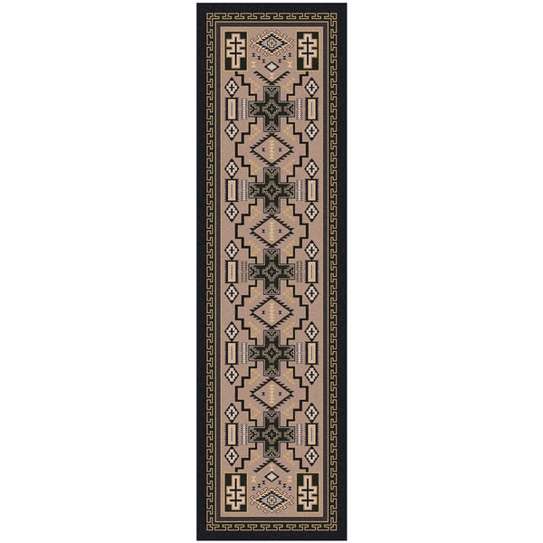 Double Cross Sand Rug - 2 x 8