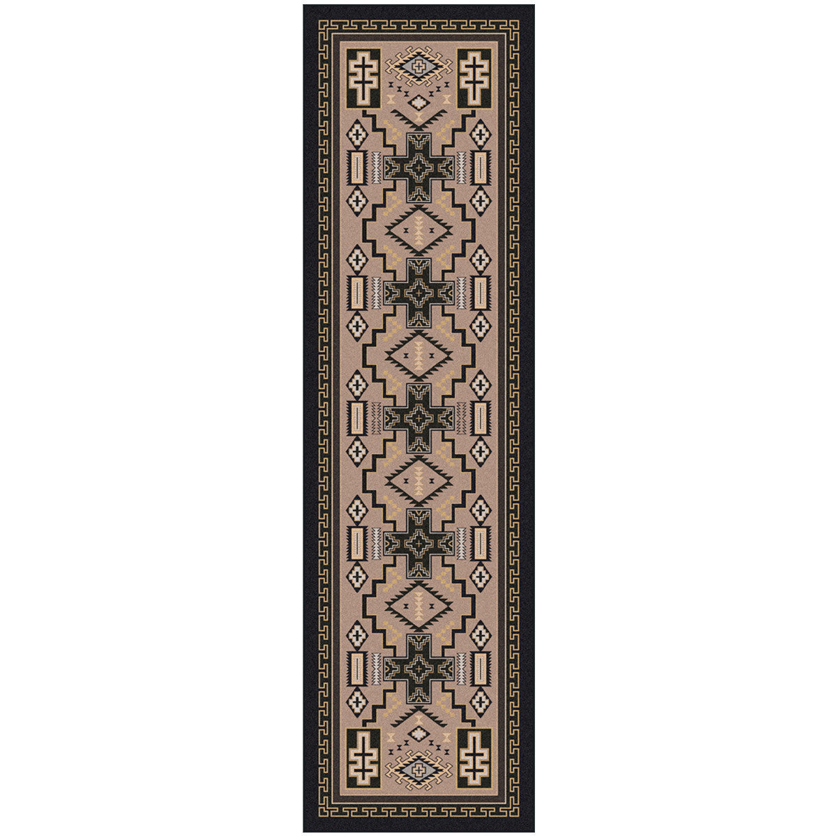 Double Cross Sand Rug - 2 x 8