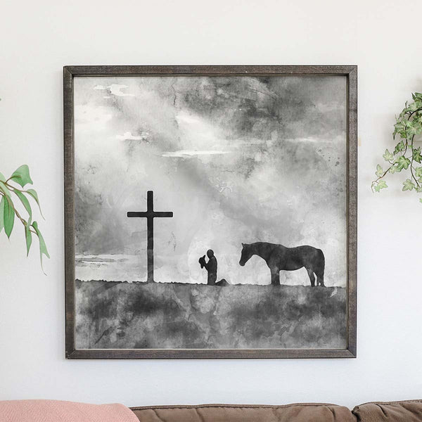 Kneel at the Cross Wall Art