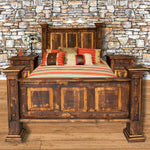 Rough Cut Pine Bed - King