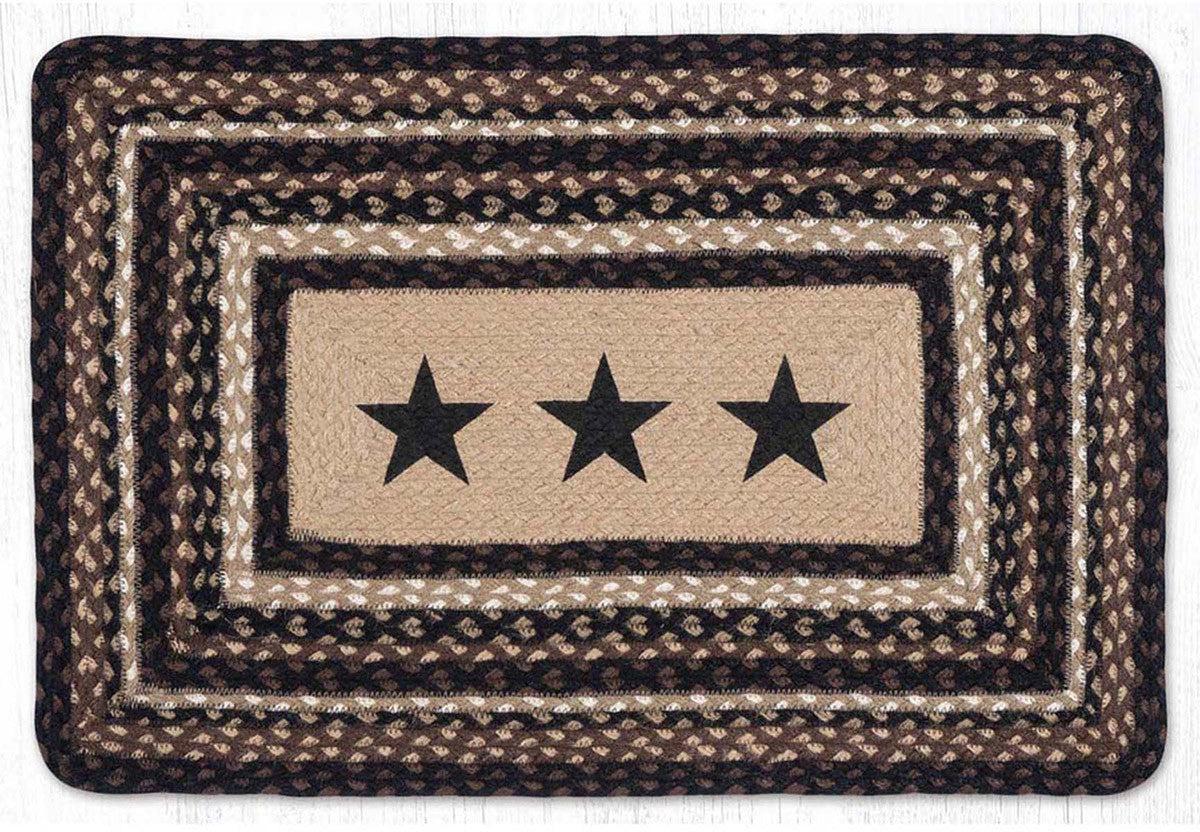 Midnight Sky Patch Braided Rug