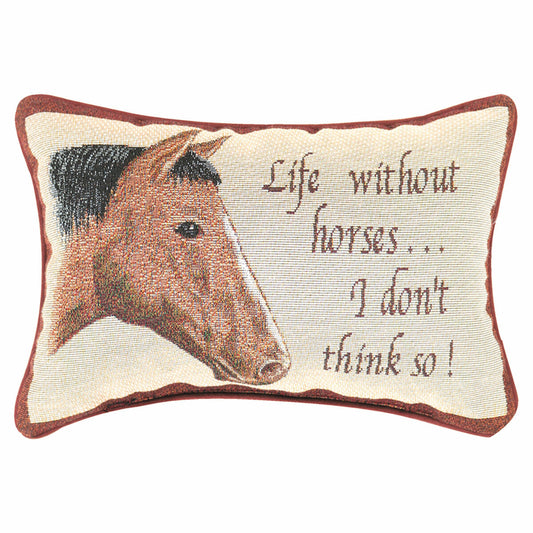 Horse Life Tapestry Pillow
