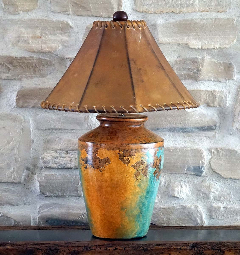 Clay & Rawhide Lamp