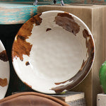 Cowhide Ranch Melamine Bowls - Set of 4