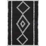 Triple Diamond Black Rug - 3 x 5
