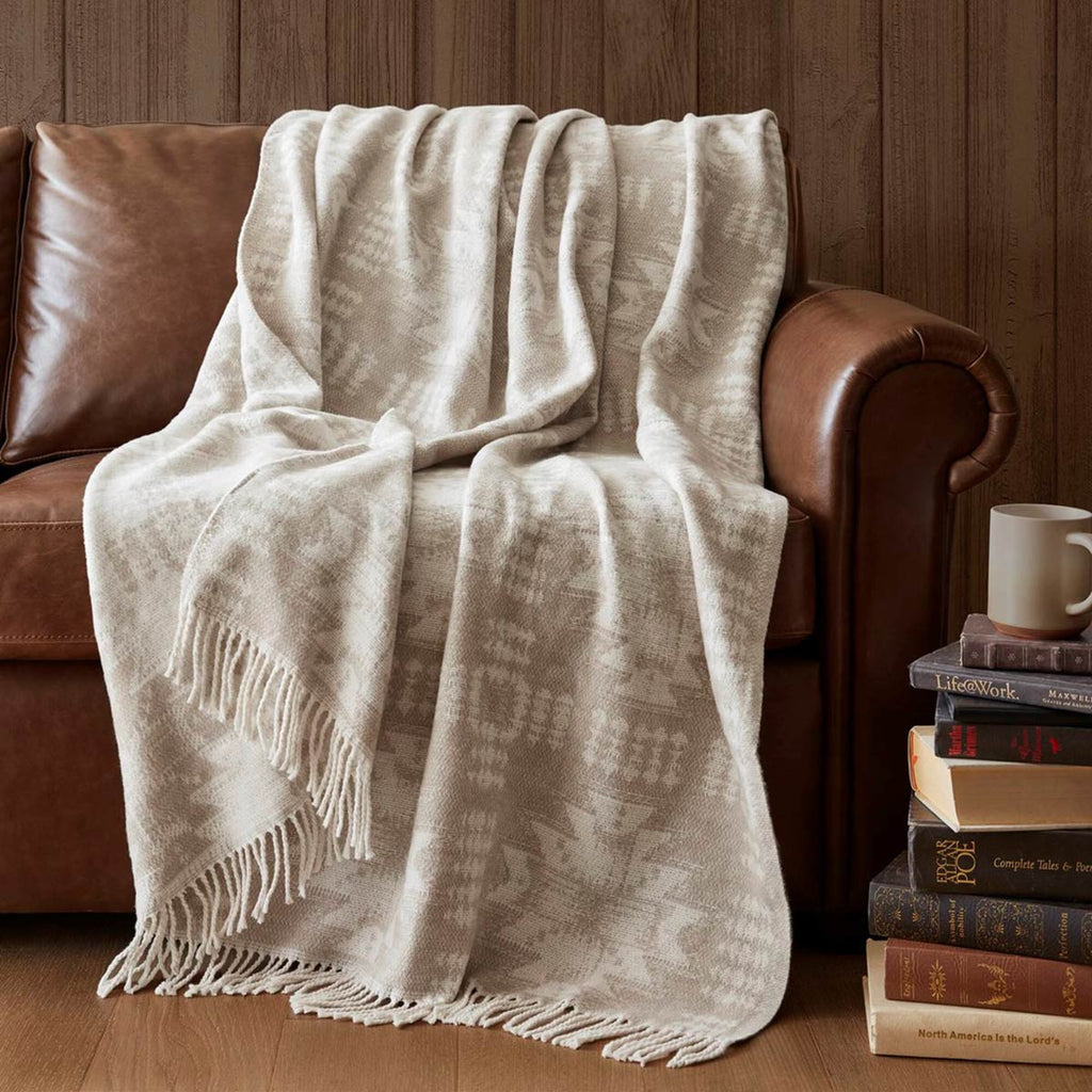 Manitoba Cotton Blend Neutral Throw - OUT OF STOCK UNTIL 07/02/2026