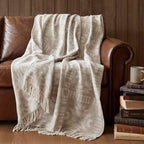 Manitoba Cotton Blend Neutral Throw - OUT OF STOCK UNTIL 07/02/2026