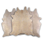 Metallic Gold & Tan Cowhide Rugs