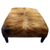 Carson Cowhide Ottoman