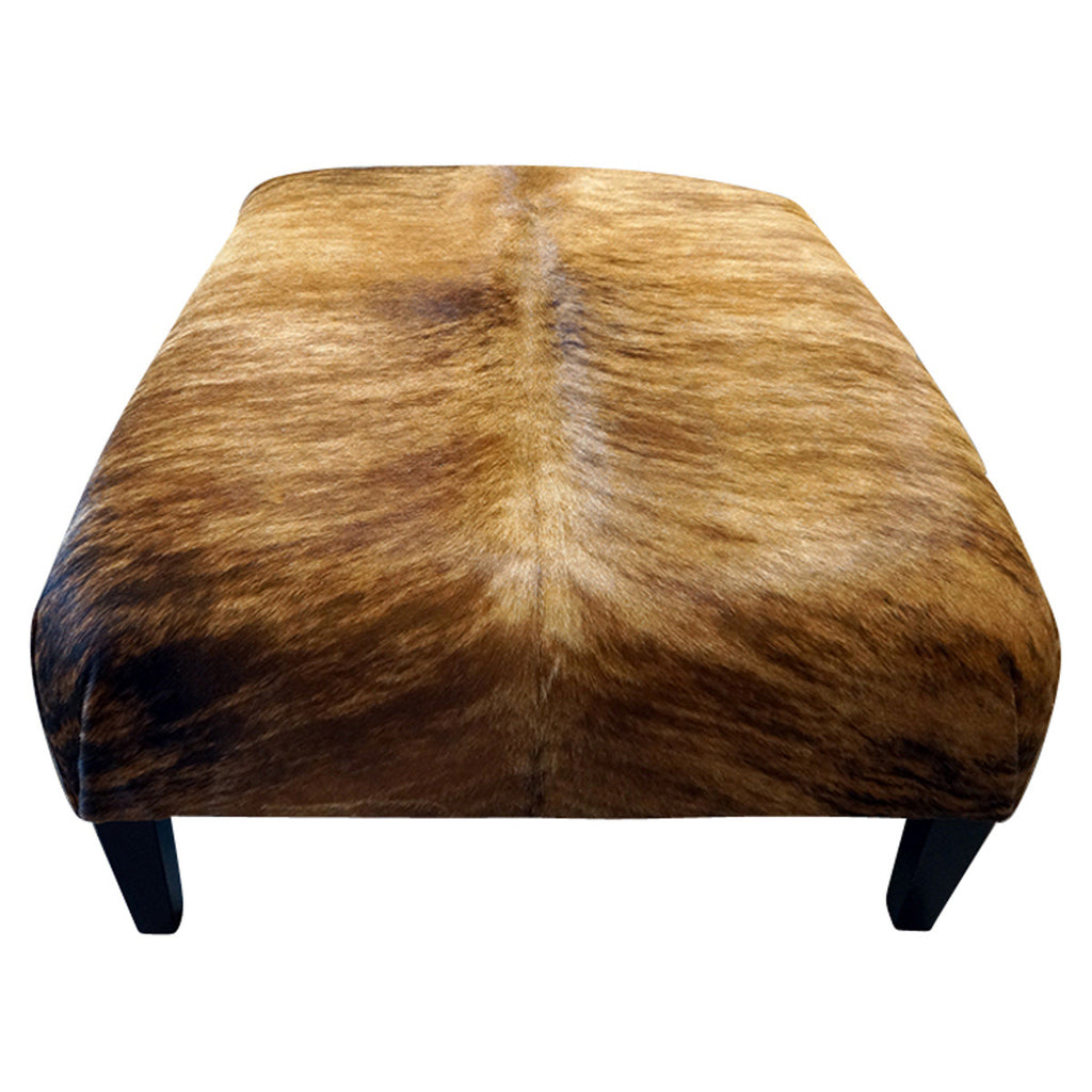 Carson Cowhide Ottoman