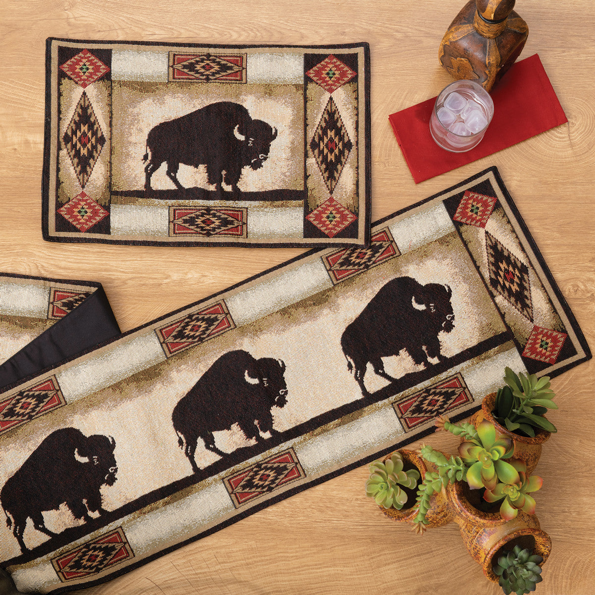 Native Bison Table Runner - SALE