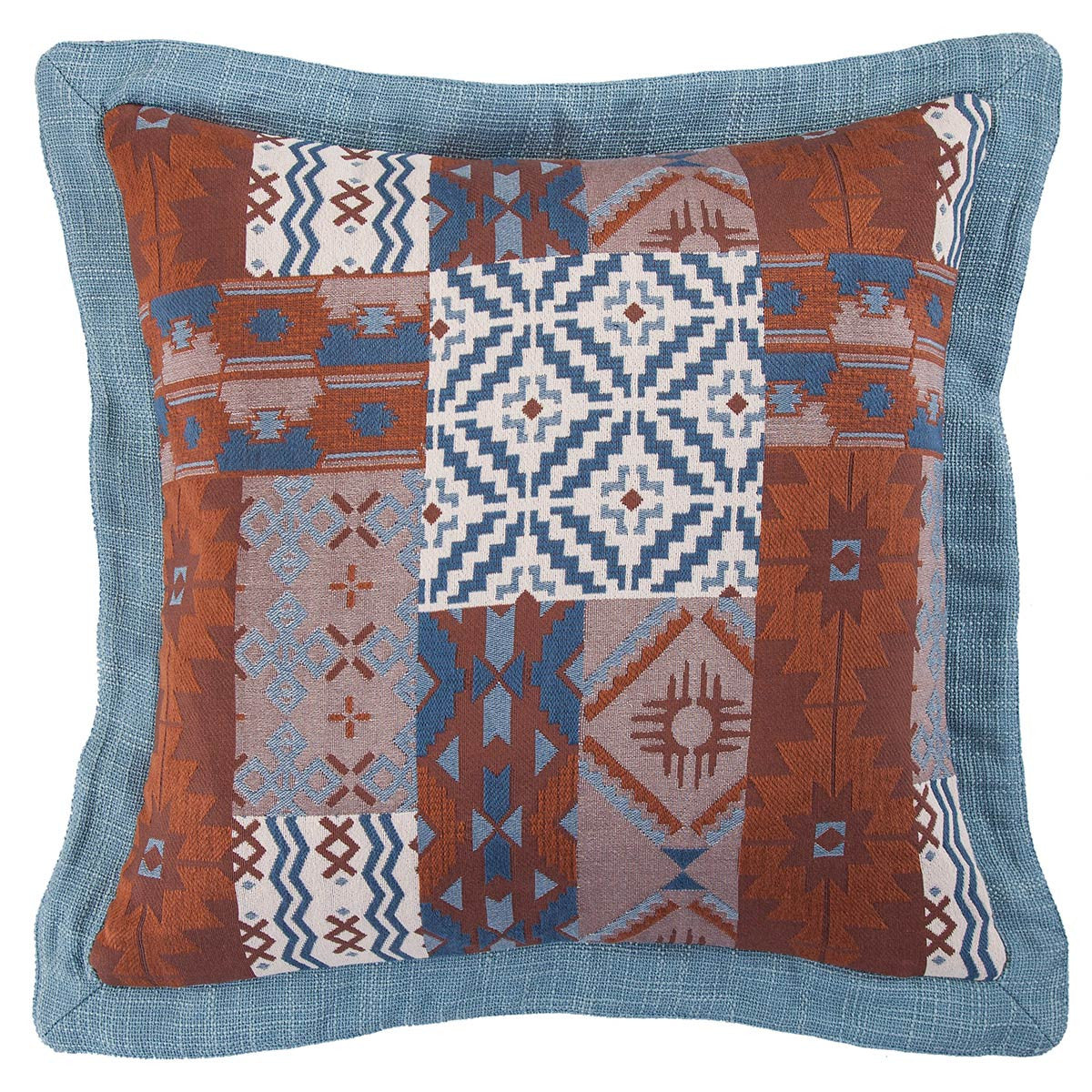 Old Dominion Reversible Patchwork Linen Pillow