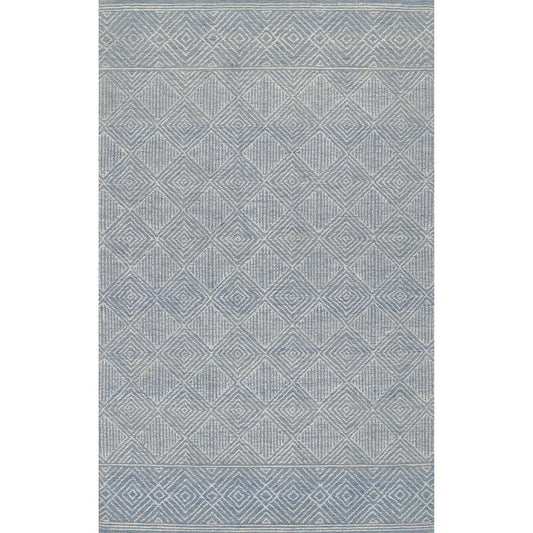 Prairie Palette Geometric Blue Rug Collection