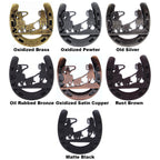 Roping Cowboys in Horseshoe Knobs - Set of 2