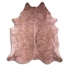 Rose Specked Brown Cowhide Rugs