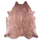 Rose Specked Brown Cowhide Rugs
