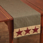 Ruby Stars Table Linens