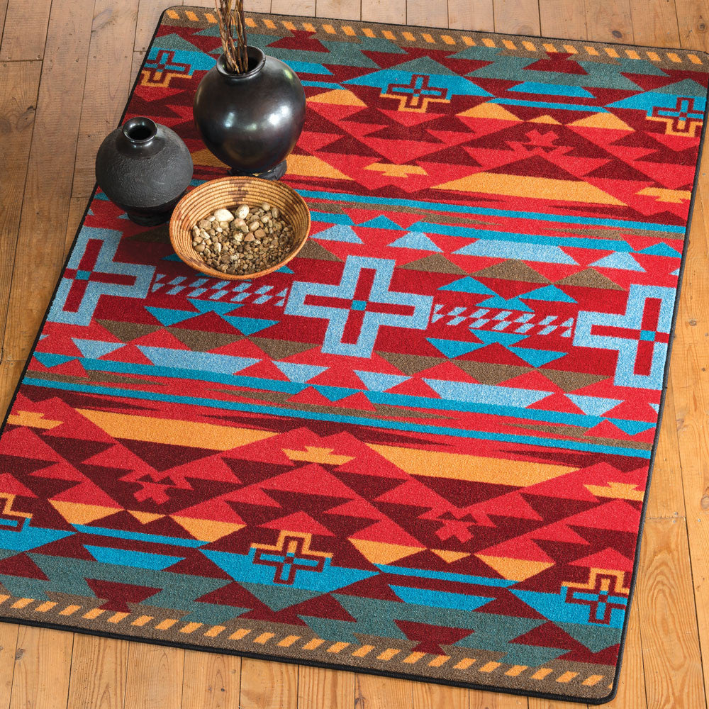 Rustic Cross Sunset Rug Collection