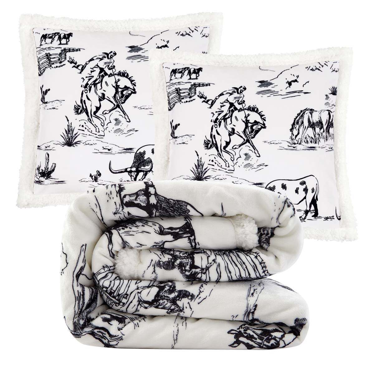 Rustic Ranch Pillow & Throw