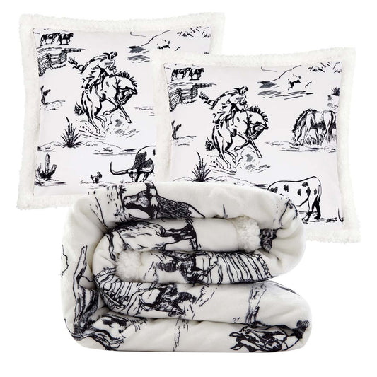 Rustic Ranch Pillow & Throw